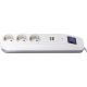 GAO Elosztó  ICE  3-as kapcsolóval 2USB-vel 1. 0014348100 - elektrobagoly.hu