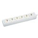 GAO Elosztó 6-os, 3m, 3x1.5fehér  250V, 10AIP2 12388 - elektrobagoly.hu