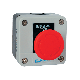 Tokozott nyomógomb  B174 1NC IP44 piros