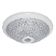 Mennyezeti mozgásérzékelős  lámpa,2xE27-es foglalattal,kristálybúrás,300mm, IP20 ELMARK, 958300WH/2