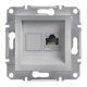 Schneider Electric ASFORA 1xRJ45 Cat5e UTP dugaszolóaljzat,alumínium, keret nélkül EPH4300161 - elektrobagoly.hu
