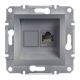Schneider Electric ASFORA 1xRJ45 Cat5e UTP dugaszolóaljzat,acél keret nélkül EPH4300162 - elektrobagoly.hu