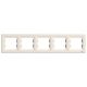 Schneider Electric ASFORA 5ös keret, vízszintes, bézs EPH5800523 - elektrobagoly.hu