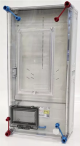 HB3000-U1 1fázisú és 3fázisú fogyasztásmérő szekrény 300x600x230mm, 63A-ig,IP65, 1091354, HENSEL