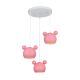 Elmark MICKEY csillár 3XE27 PINK 955MICKEY3/P - elektrobagoly.hu