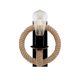 Elmark ROPE fali lámpatest 1XE27 fekete 955ROPE1W - elektrobagoly.hu