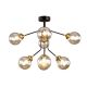 Elmark BUBBLES csillár 8XE14 AMBER GLASS 955BUBBLES8 - elektrobagoly.hu