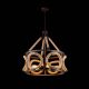 Elmark ROPE csillár 5XE27 D600mm barna/ rozsda 955ROPE5R - elektrobagoly.hu