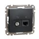 SEDNA TV/RJ45 CAT6 UTP komb.alj.antracit SDD114469T