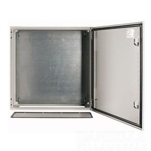 Acéllemez elosztó szekrény szerelőlemezzel CS-66/200 IP66 600x600x200  111698