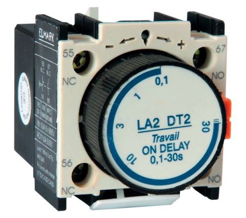 Elmark LT02-DT4 Meghúzás késleltető kapcsoló modul kontaktorhoz. 10~180S  Z +NY - elektrobagoly.hu