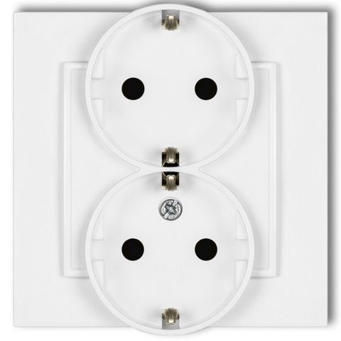 MINI dupla dugalj kerettel, fehér 4108H 