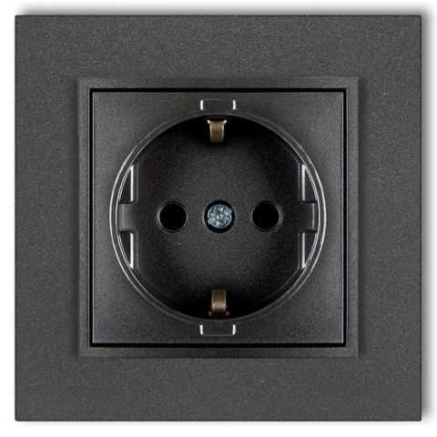 MINI egyes dugalj kerettel, metál grafit, 4121H