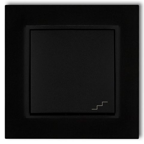 MINI váltókapcsoló kerettel, matt fekete 4130H