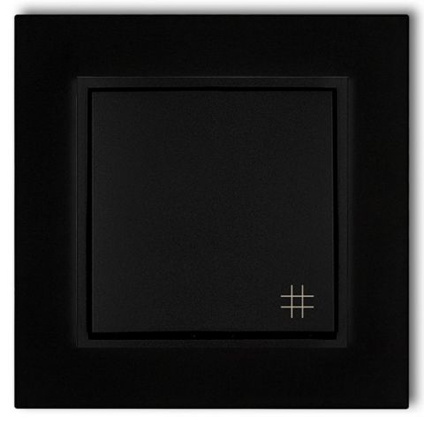 MINI keresztkapcsoló kerettel, matt fekete 4132H