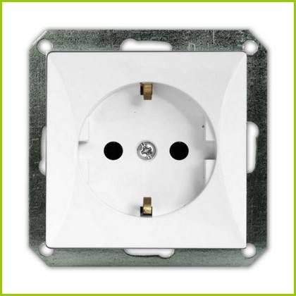 GAO OPAL dugalj,1es,keret nélkül  földelt,fehér  8705H - elektrobagoly.hu
