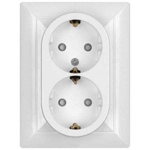 GAO OPAL dugalj, dupla, kerettel,fehér  8707H - elektrobagoly.hu