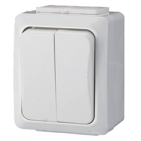 GAO IT WATER csillárkapcsoló falon kívüli fehér IP540V 9850H - elektrobagoly.hu