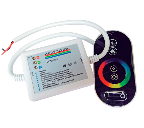 LED érintős RF irányító RGB LED sz. 12V