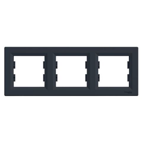 Schneider Electric ASFORA 3as keret, vízszintes, antracit EPH5800371 - elektrobagoly.hu
