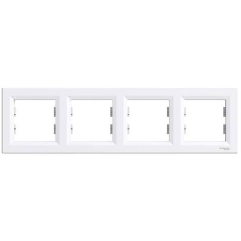 Schneider Electric ASFORA 4es keret, vízszintes, fehér EPH5800421 - elektrobagoly.hu