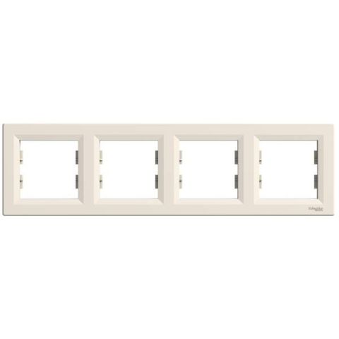 Schneider Electric ASFORA 4es keret, vízszintes, bézs EPH5800423 - elektrobagoly.hu