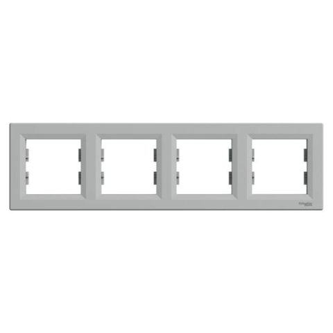 Schneider Electric ASFORA 4es keret, vízszintes, alumínium EPH5800461 - elektrobagoly.hu