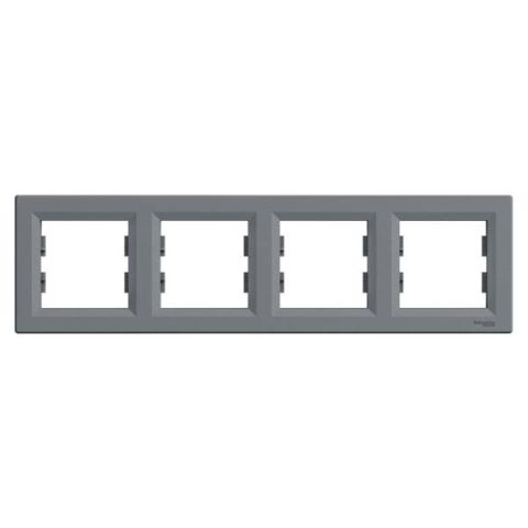 Schneider Electric ASFORA 4es keret, vízszintes, acél EPH5800462 - elektrobagoly.hu
