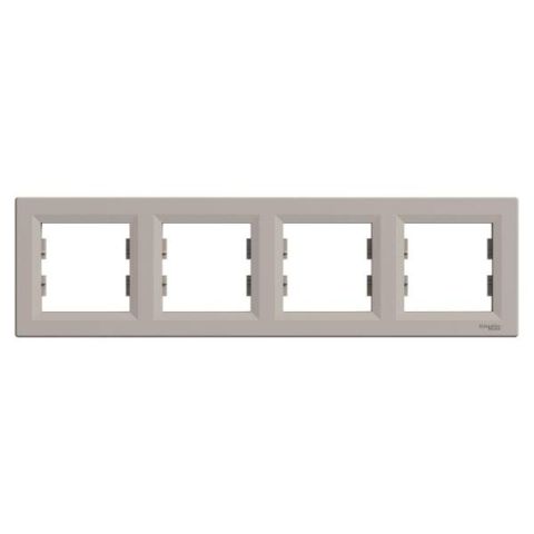 Schneider Electric ASFORA 4es keret, vízszintes, bronz EPH5800469 - elektrobagoly.hu