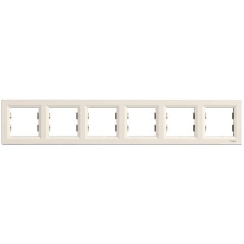 Schneider Electric ASFORA 6os keret, vízszintes, bézs EPH5800623 - elektrobagoly.hu