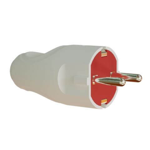 Szerelhető dugvilla hátsó bekötéssel,földelt - 2P+F,16A, 250V, Neomax