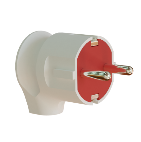 Szerelhető dugvilla oldalsó bekötéssel,földelt - 2P+F,16A, 250V, Neomax