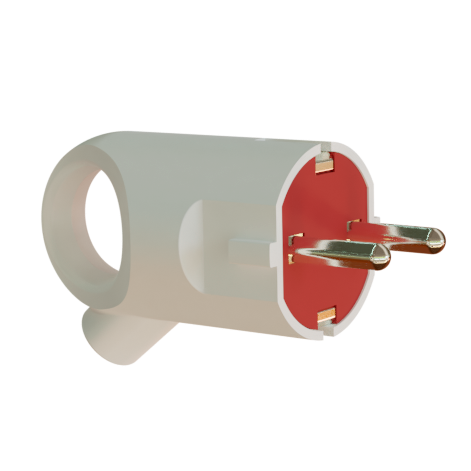 Szerelhető dugvilla, ujjbeakasztós,földelt - 2P+F,16A, 250V, Neomax