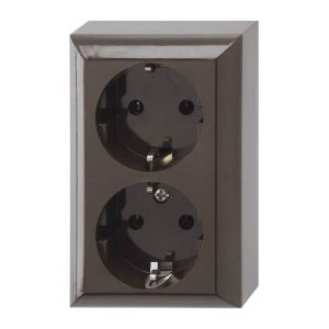 GAO BUSINESS LINE 2-es alj,barna , 250V falon kívüli 0510076777 - elektrobagoly.hu
