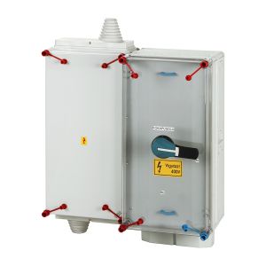 HENSEL MI SZ 7401-CS, Fogadó modul terheléskapcsolóval (Fuserblock)125A-ig, T1-es túlfeszvédelemmel   