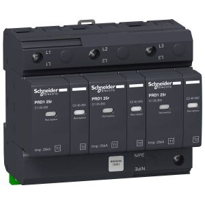 Schneider Electric ACTI9 PRD1 túlfeszültségkorlátozó 25r, 3P 16331 - elektrobagoly.hu