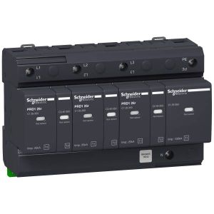 Schneider Electric ACTI9 PRD1 túlfeszültségkorlátozó 25r, 3P-N 16332 - elektrobagoly.hu
