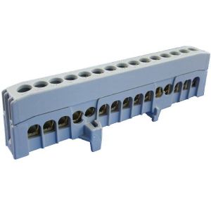 Pollmann N/PE 15-F kalapsínre rögzíthető sorkapocstömb 15X16mm2 szürke 2020274 - elektrobagoly.hu