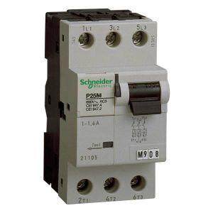 Schneider Electric P25M motorvédő kapcsoló 3P, 2.5A 21106 - elektrobagoly.hu