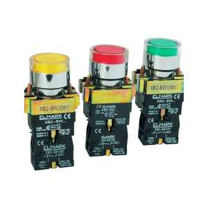Beépíthető nyomógomb BW 3471 110V piros