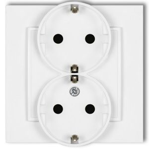 MINI dupla dugalj kerettel, fehér 4108H 