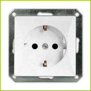 GAO OPAL dugalj,1es,keret nélkül  földelt,fehér  8705H - elektrobagoly.hu