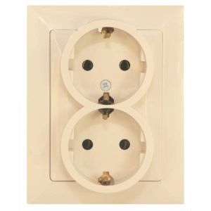 GAO OPAL dugalj, dupla, kerettel, bézs 8726H - elektrobagoly.hu