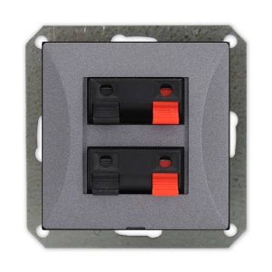 GAO OPAL dupla hangszóró-aljzat keret nélkül  Gra 8760H - elektrobagoly.hu