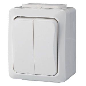 GAO IT WATER csillárkapcsoló falon kívüli fehér IP540V 9850H - elektrobagoly.hu