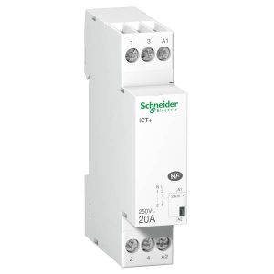 Schneider Electric ACTI9 iCT+20A stand.kontaktor 1P+N, Uc 230VAC A9C15030 - elektrobagoly.hu