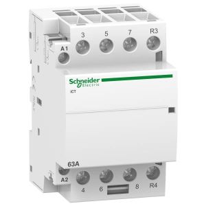 Schneider Electric ACTI9 iCT63A kontaktor 50Hz,3NO 1NC,220-240VA A9C20869 - elektrobagoly.hu