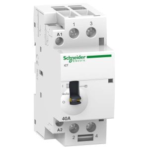 Schneider Electric ACTI9 iCT40A kézi vezérlésű kontaktor 50Hz,2NO,220-240VA A9C21842 - elektrobagoly.hu