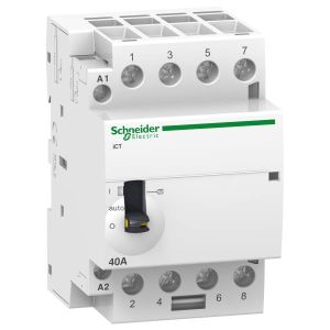 Schneider Electric ACTI9 iCT40A kézi vezérlésű kontaktor 50Hz,4NO,220-240VA A9C21844 - elektrobagoly.hu