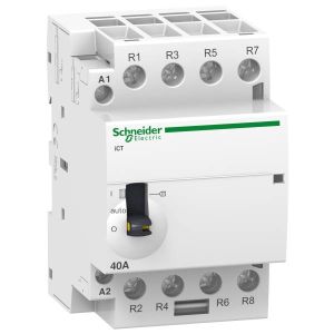 Schneider Electric ACTI9 iCT63A kézi vezérlésű kontaktor 50Hz,4NO,220-240VAA9C21864 - elektrobagoly.hu